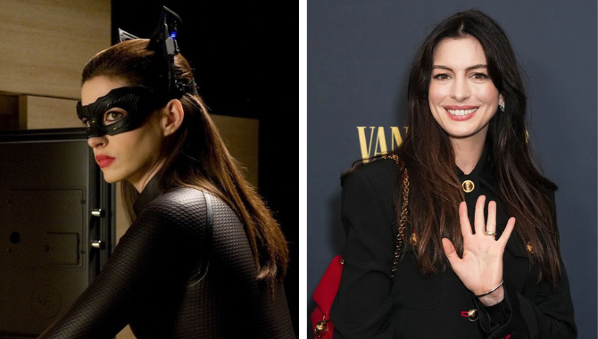 anne hathaway catwoman suit